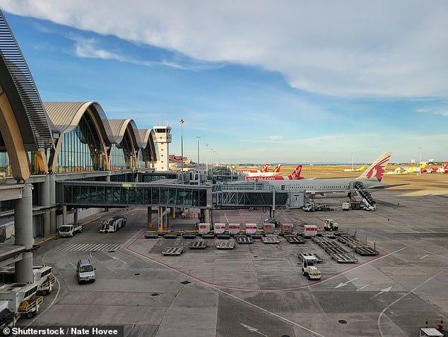 A Labor worker caused an international incident after secret documents he was carrying were lost while changing flights at Doha's Hamad International Airport in Qatar (pictured)