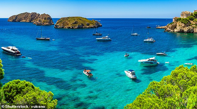 Malgrats Islands as seen from Santa Ponsa Bay. A British diver has been found dead after going diving off the coast of Mallorca. His body was found near the uninhabited islands (stock image)