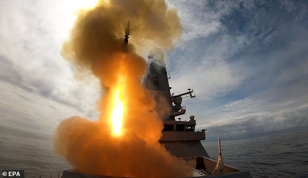 The Royal Navy warship HMS Defender tested its Sea Viper missile system off the coast of Scotland in May 2019