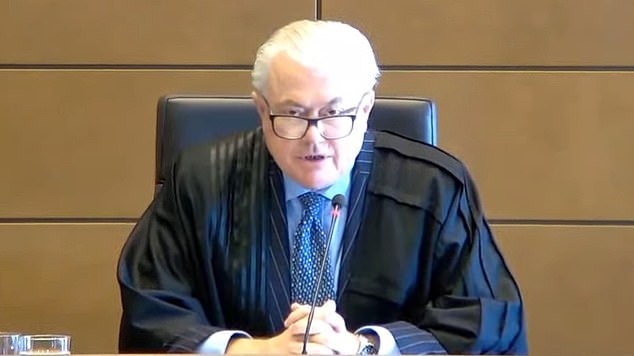 Judge Michael Lee (pictured) presided over the defamation trial of Bruce Lehrmann and said he had no involvement in the book about the trial