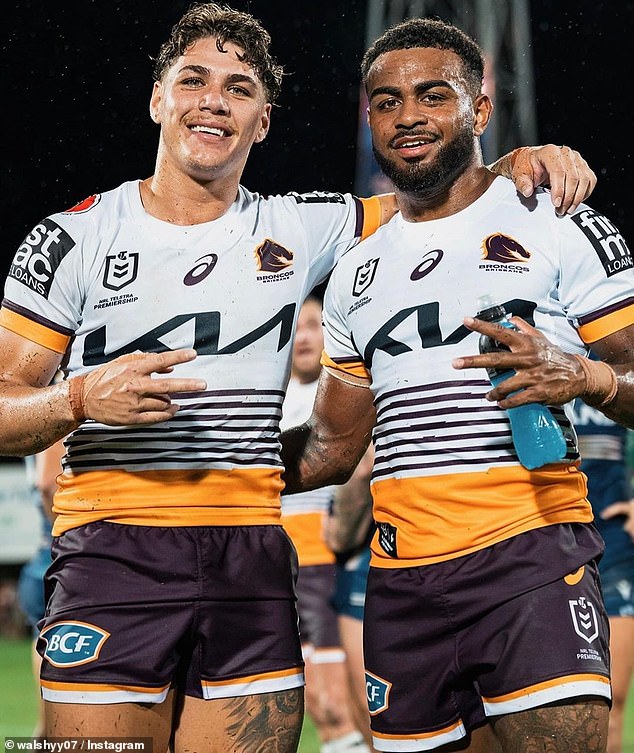 Broncos stars such as Reece Walsh (left) have been urged by club officials to avoid future holidays to Bali as the playing squad prepares for pre-season in November under new coach Michael Maguire.