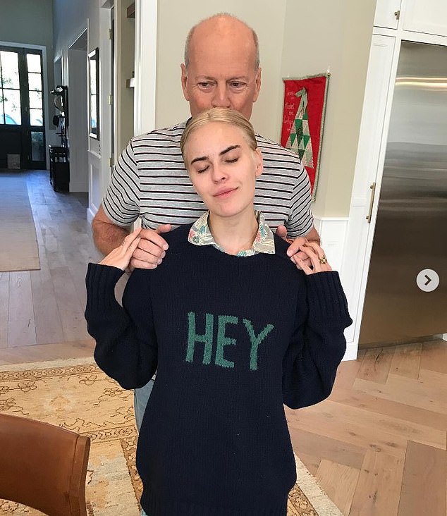 Bruce Willis' daughter, Tallulah Willis, shared some new snaps of her father via social media on Monday