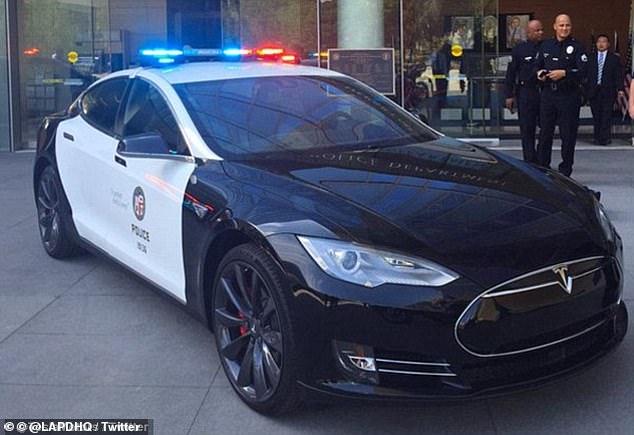 Several police departments in California purchased Teslas prior to the ban on gasoline vehicles