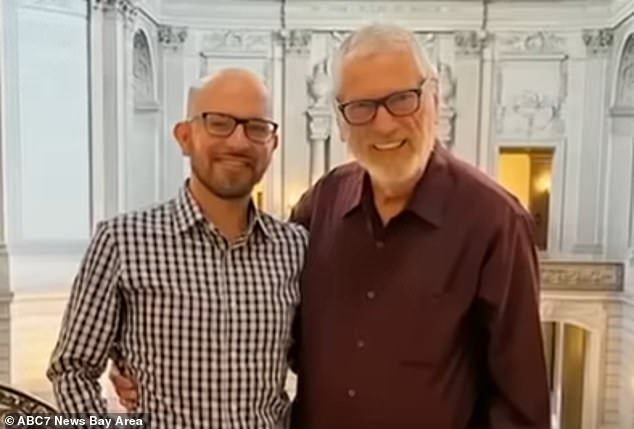 Richard Jones (right) and his husband Alfonso Monreal (left) hired Calvin Klein's ex-boyfriend as a tenant in their home during the pandemic, which they say quickly turned into a 'nightmare'