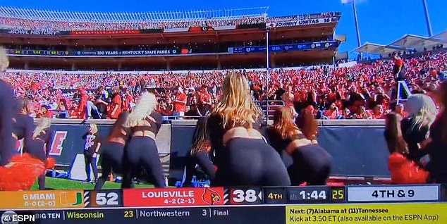 Saturday's Miami-Louisville college football game went viral, but not because of the game