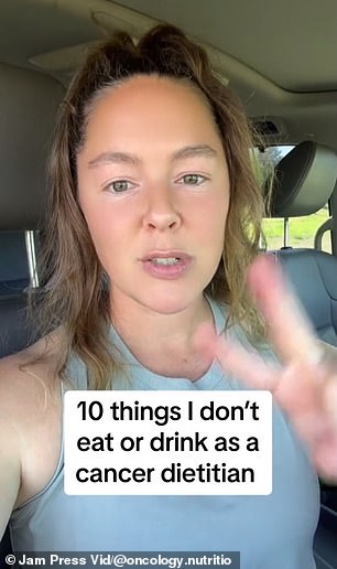 Nichole Andrews, a registered dietitian and nutritionist specializing in oncology, recently went viral on TikTok detailing the items on her 