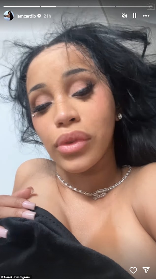 Cardi B vowed never to drink alcohol again after indulging at her 32nd birthday party