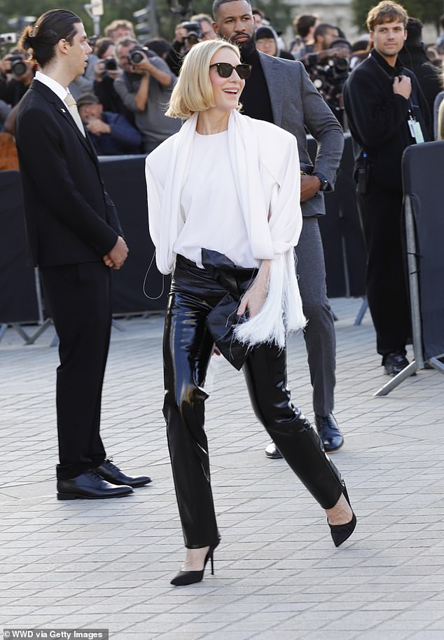 Cate Blanchett dressed to impress as she stole the spotlight at the Louis Vuitton Spring 2025 show during Paris Fashion Week on Tuesday