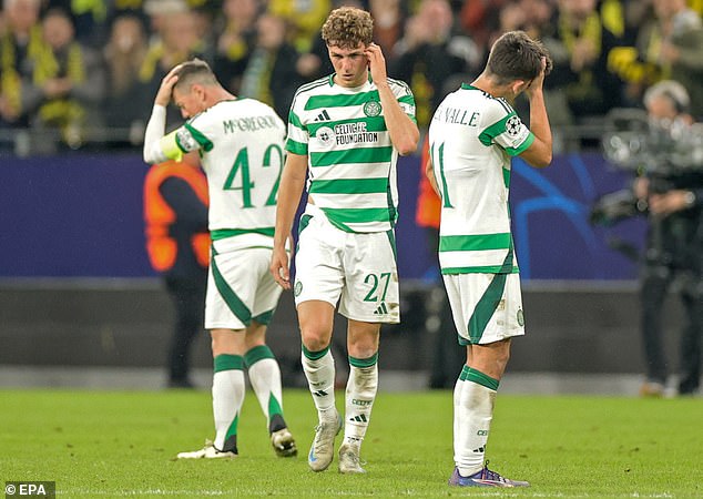 Celtic suffered an embarrassing 7-1 defeat to Borussia Dortmund in the Champions League