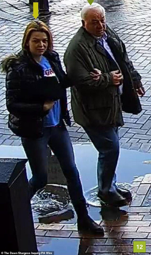 CCTV footage shows former Russian spy Sergei Skripal and his daughter Yulia happily strolling through Salisbury on March 4, 2018, completely unaware that they had been poisoned with Novichok. This photo was taken on March 4 at 3:35 PM