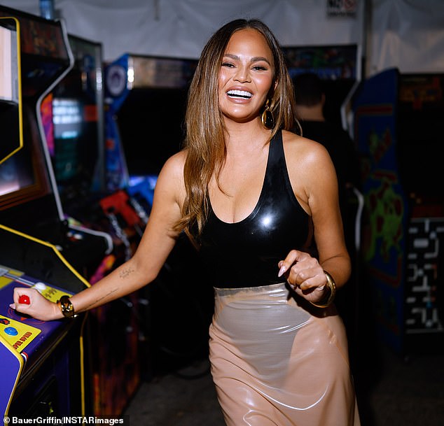 Chrissy Teigen, 38, humorously made fun of her husband, John Legend, 45, for not knowing what a grand slam was after attending the first game of the World Series on Friday; seen in LA earlier this month