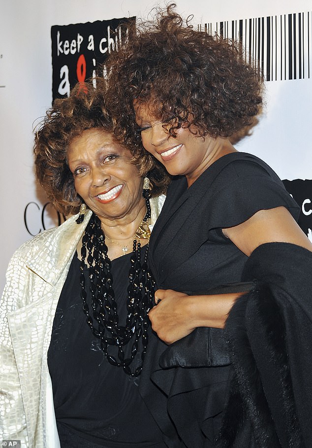 Cissy Houston, left, has died at the age of 91. She is pictured with daughter Whitney in 2010, two years before Whitney drowned in a bathtub at age 48