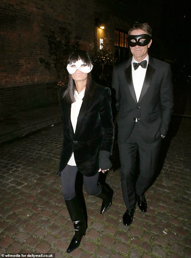 Claudia Winkleman enjoyed a rare outing with her husband Kris Thykier on Thursday as they joined a slew of stars at a star-studded party to celebrate Chiltern Firehouse's 10th anniversary