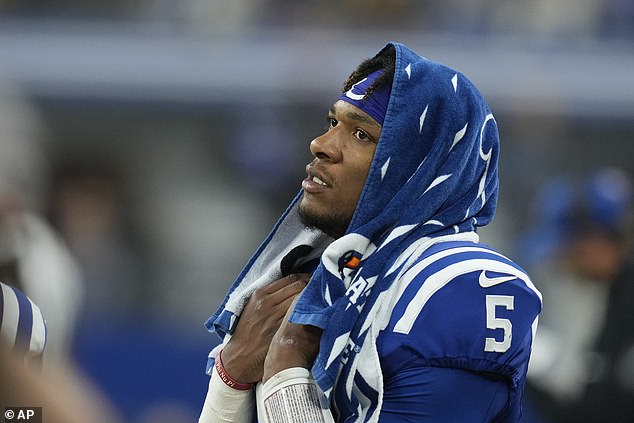 Colts quarterback Anthony Richardson was ruled out Sunday against the Jacksonville Jaguars