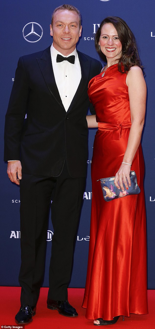 Scottish cyclist Sir Chris Hoy and his wife Sarra