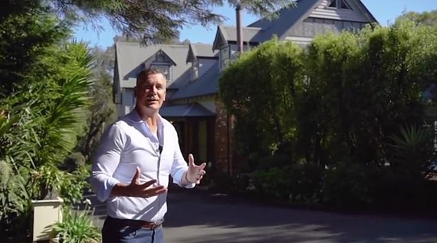 Wayne Carey appears to be dipping his toes into a new career in the real estate industry