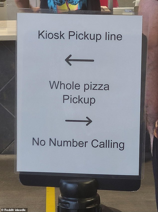 Customers have noticed a new system for ordering pizza at Costco's food court