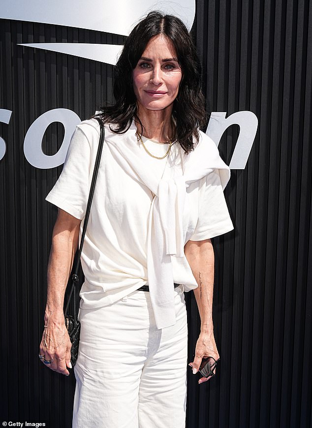 Courteney Cox, 60, didn't understand the pain of being an empty nester when her daughter first went to college. 'I was like, "What's the problem? She doesn't talk to me, she's always in her room,"she said; seen in September