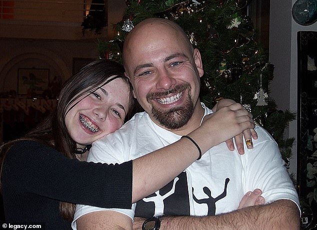 Happier memories: Drew Crecente and his daughter Jennifer, who was murdered by her ex-boyfriend in 2006 at the age of 18.