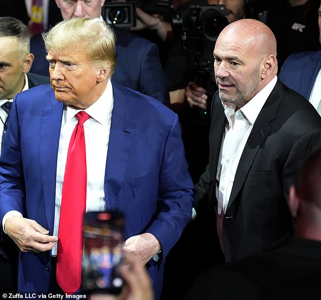 Dana White donated $100,000 to Donald Trump's fundraiser for Hurricane Helene victims