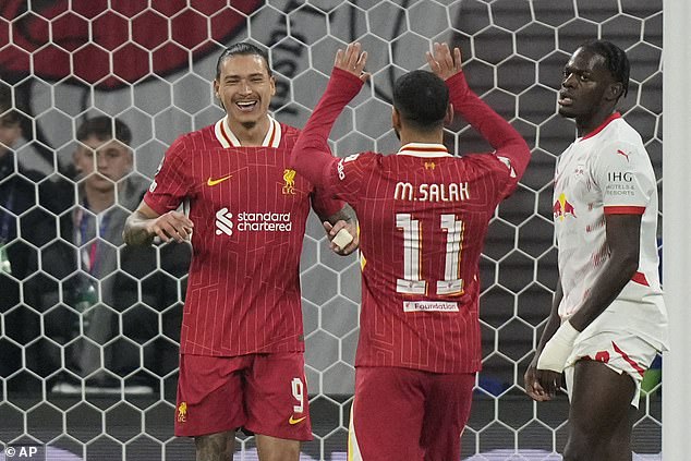 Darwin Nunez scored the only goal of the match as Liverpool secured a 1-0 win over RB Leipzig on Wednesday