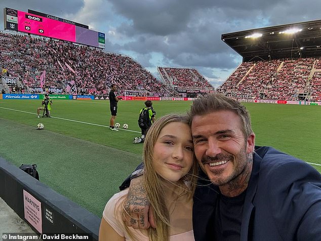 The father-of-four praised his only daughter and youngest child, Harper, 13, who he is close to, describing her as 'incredible'