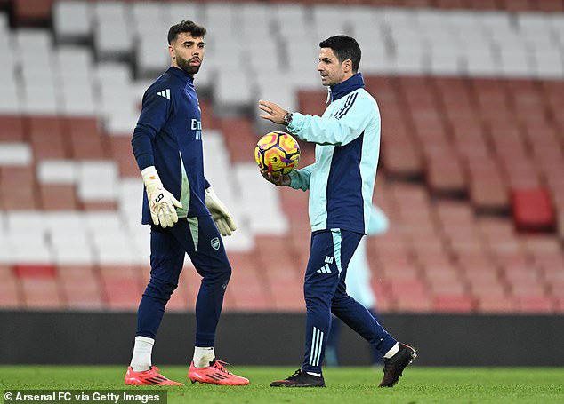 David Raya admits Arsenal cannot continue playing games with fewer men if they want to win the Premier League this season