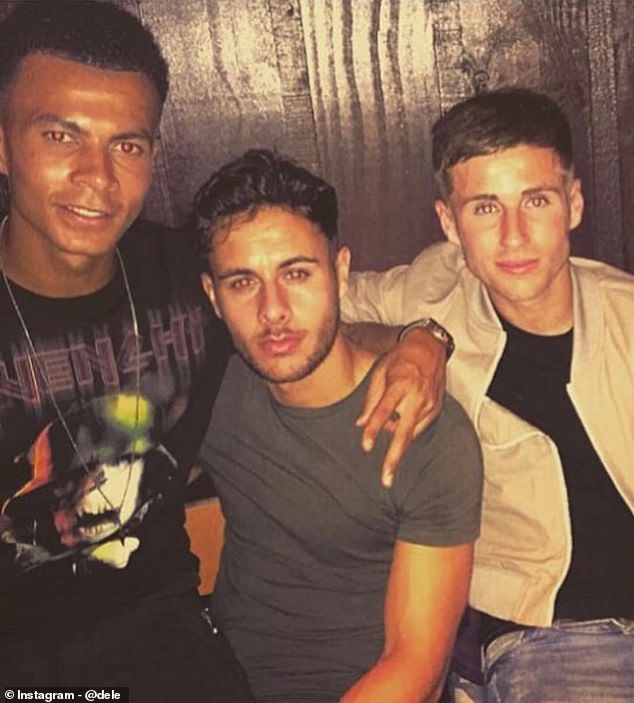 Alli and Baldock (centre) were teammates at MK Dons before the former moved to Spurs