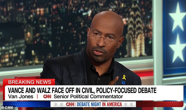 Liberal political commentator Van Jones led criticism of Ohio Sen. J.D. Vance on Tuesday, arguing that he repeatedly lied about his and former President Donald Trump's policies.