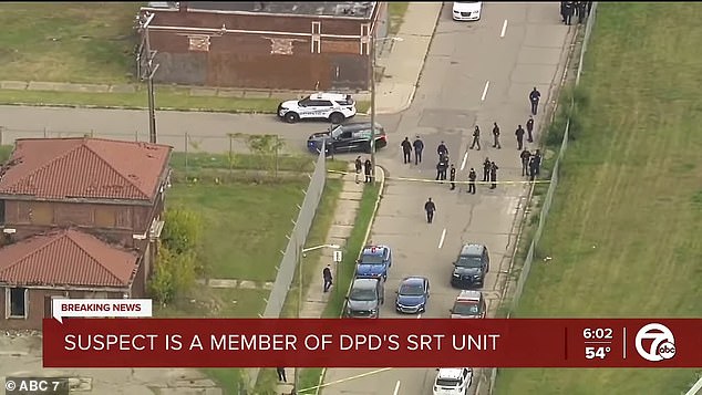 An off-duty Detroit officer was shot and killed by his fellow officers Monday afternoon