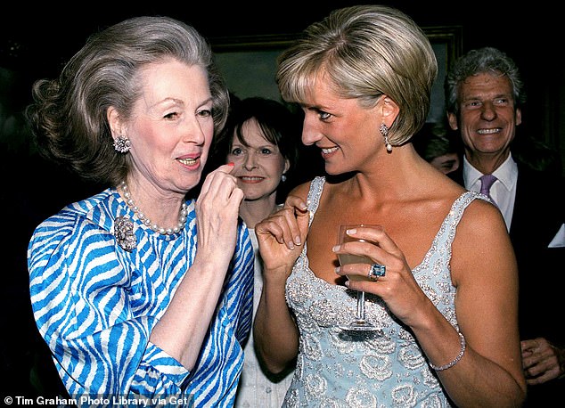 Raine chatted with Princess Diana at an event in June 1997, just months before the Princess of Wales died