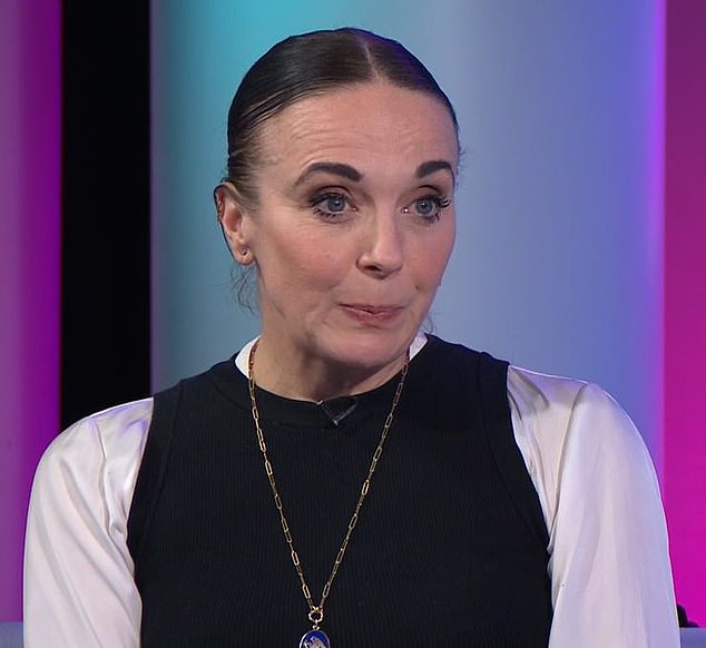 Amanda Abbington on Newsnight last week