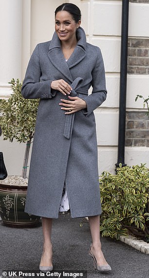 Meghan has on display numerous wool coats from the likes of Max Mara, Anine Bing, Smythe and Mackage, costing up to £2,225