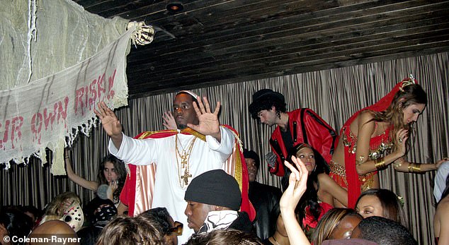 Diddy dressed as the Pope in shock surfaced photos from Heidi Klum's Halloween party in 2008 - as the rapper awaits trial on sex trafficking charges