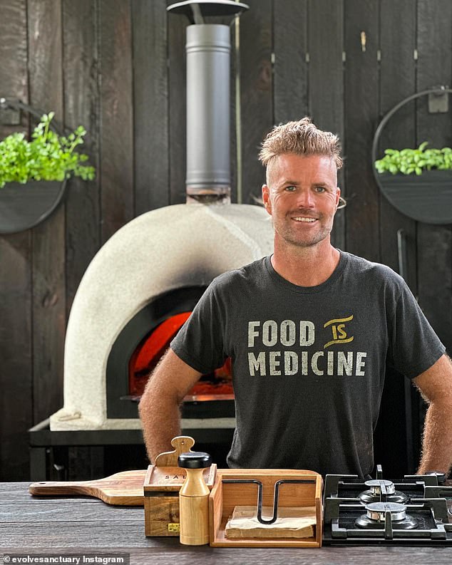 Disgraced celebrity chef Pete Evans (pictured) has used messenger app Telegram to advertise a luxury Airbnb