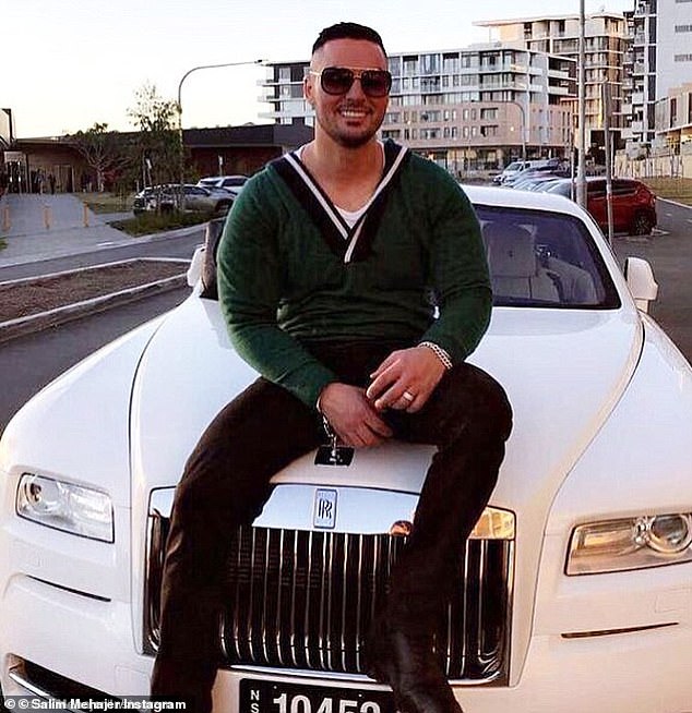 Former Auburn deputy mayor Salim Mehajer (pictured) was due to appear in court on the day he was involved in a car crash that occurred in Sydney's west in October 2017