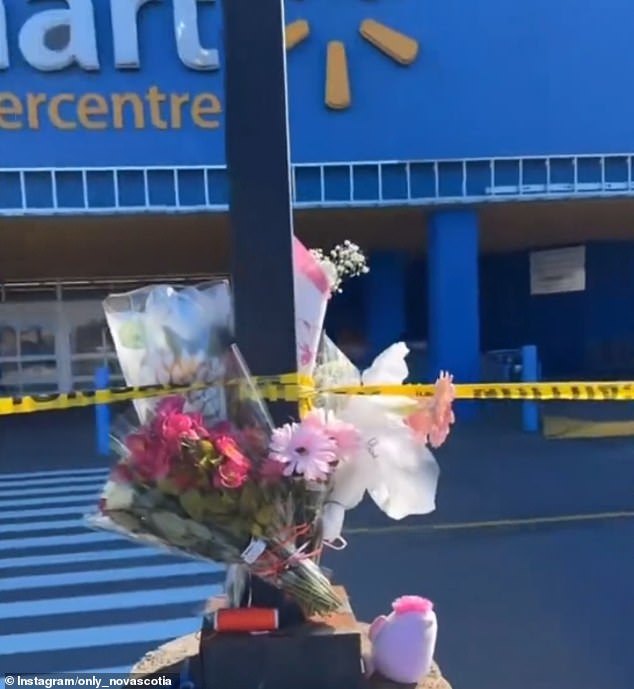 After the tragedy, mourners flocked to the supermarket to lay flowers and pay tribute to the victim and her family.