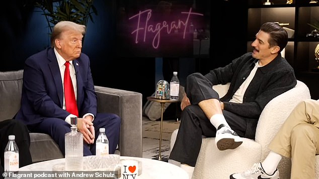 On Andrew Schulz's Flagrant with Akaash Singh podcast, Trump spoke fondly of his parents