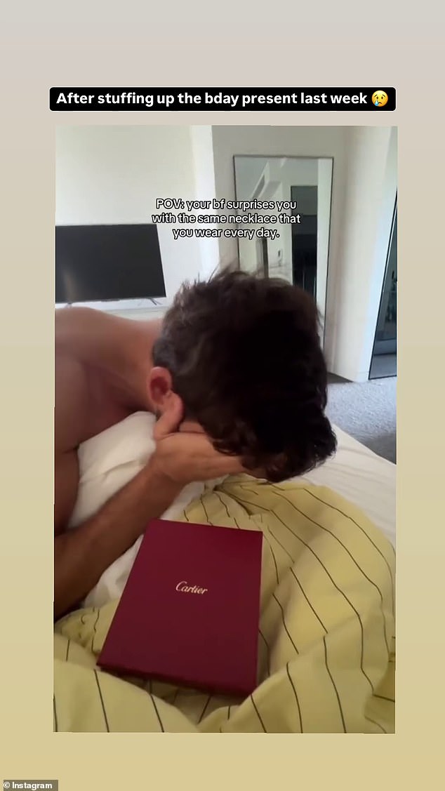 Duncan shared a video on Instagram of the moment he surprised his girlfriend on her birthday with Cartier jewelry. But he was devastated when she opened the box and told him she already had the same necklace