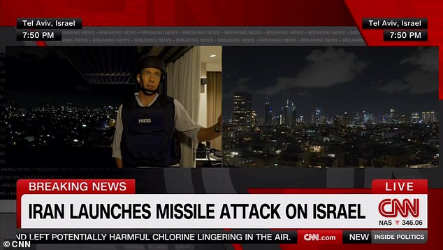 Jim Sciutto reported live from Israel as Iran launched an attack on the city on Tuesday