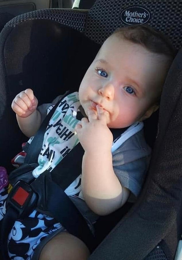 A mother who 'chose to nurture her drug addiction over her child' has been jailed for nine years over the death of baby Dexter. The photo shows Dexter