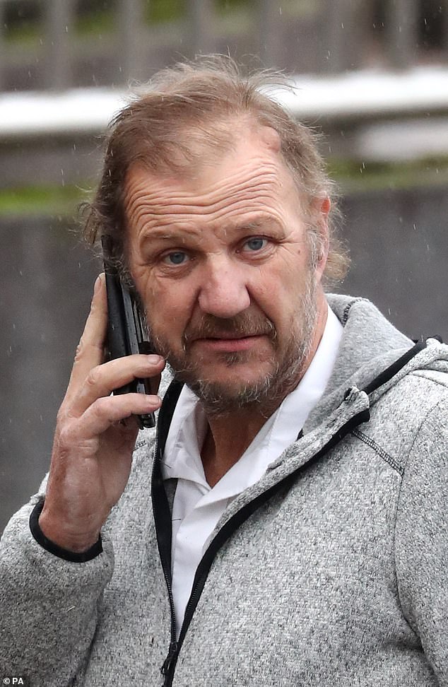 Ray Weatherall's 38-year-old wife Hayley plotted with her secret lover - who was also his best friend of 20 years - to kill her devoted husband in a wild series of plots, all of which he survived. Powell's daughter Heather was also involved. Pictured: Mr Weatherall in 2018