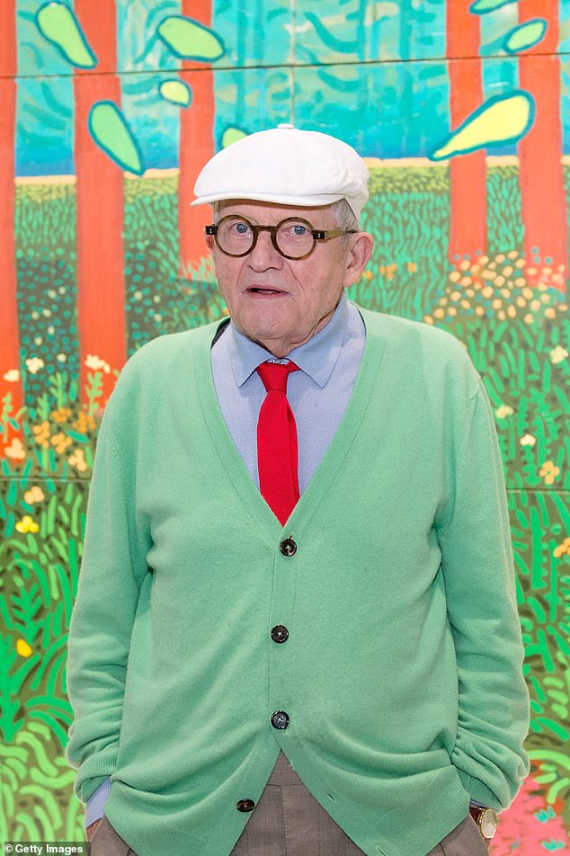 It looks like Hockney has finally come home at the age of 87 (pictured in 2017, in Paris)