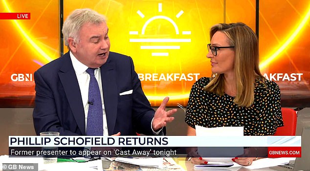 Eammon Holmes saw red on Tuesday when he discussed the consequences of former colleague Phillip Schofield's dramatic return to mainstream TV