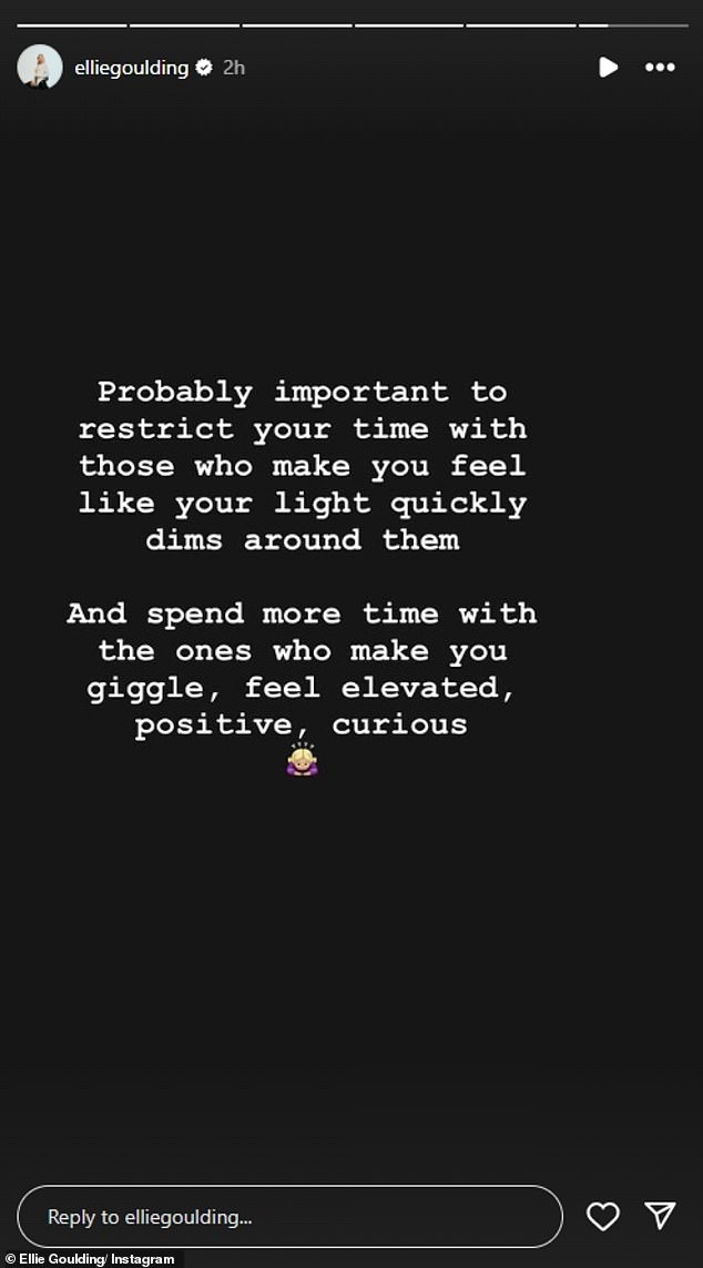 It seems that Ellie is trying to cut out those from her life that make her feel boring and focus on relationships that make her feel 'uplifted'