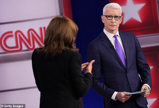 Liberals were furious with CNN anchor Anderson Cooper for her questioning of Kamala Harris at a town hall in Pennsylvania on Wednesday