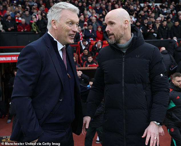 David Moyes has insisted Erik ten Hag is doing a 'fantastic job' as Manchester United manager