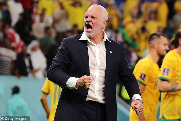 Graham Arnold has revealed the real reason he stepped down as Socceroos boss - and why he is targeting a return to professional coaching (pictured, during the 2022 World Cup in Qatar)