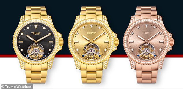 Trump's latest retail venture is a line of watches called Trump Watches, with one model, the 'Victory Tourbillon', retailing for $100,000