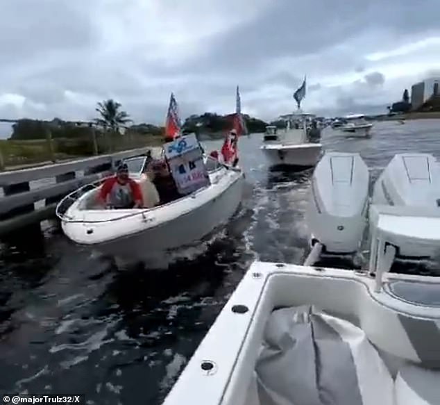 Just before the water took over their boat, we heard the neo-Nazis shouting 'Heil Trump!" and 'White Power!', with their hands in the air